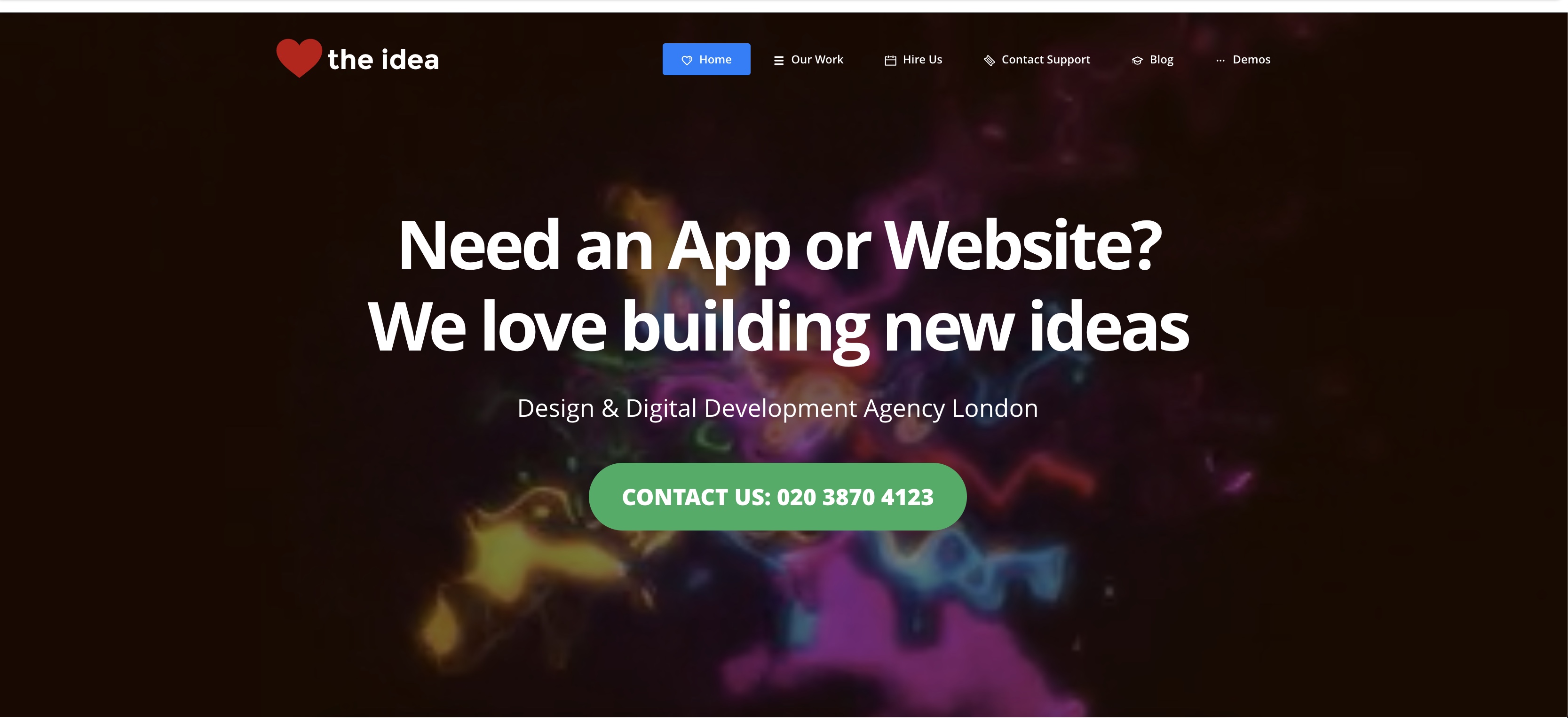 LTI site offering app and website design services for London businesses